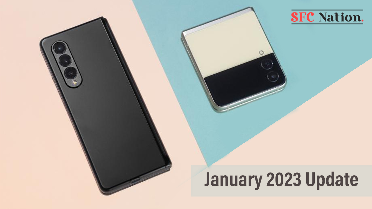 Galaxy Z Fold flip 3 January 2023 update US