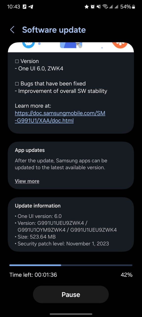 One UI 6 Beta 3 Samsung Galaxy S21 US