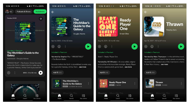 Spotify free audiobooks US