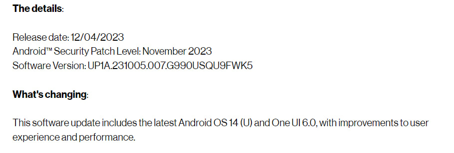 Samsung Galaxy S21 FE One UI 6 US