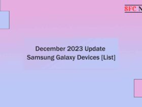 Samsung Galaxy devices December 2023 update