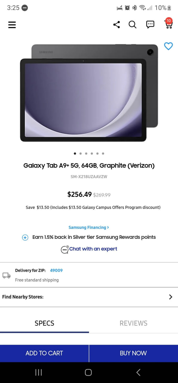 Samsung Galaxy Tab A9+ US